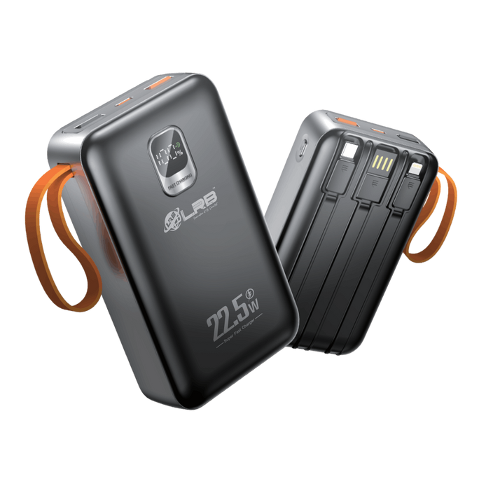 LRB LPB-720PD 20000mAh 22.5W Fast Charging Power Bank With Built-In Cables