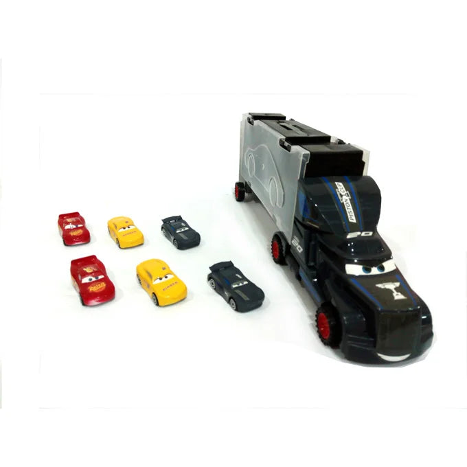 Cars Lightning McQueen Piston Cup Metal Dinky Truck Container