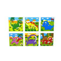 Dinosaur World Animals Cubical Wooden Puzzle