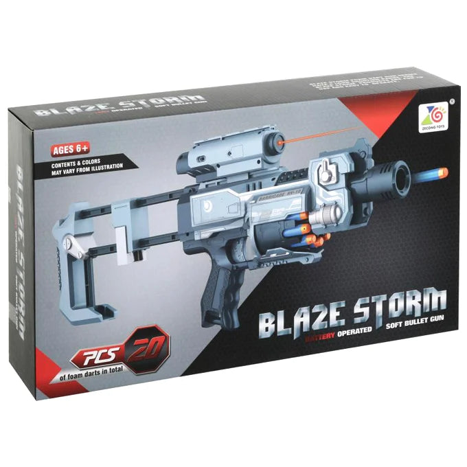 Blaze Storm - Barricade RV-10 Soft Dart Nerf Gun - Battery Operated