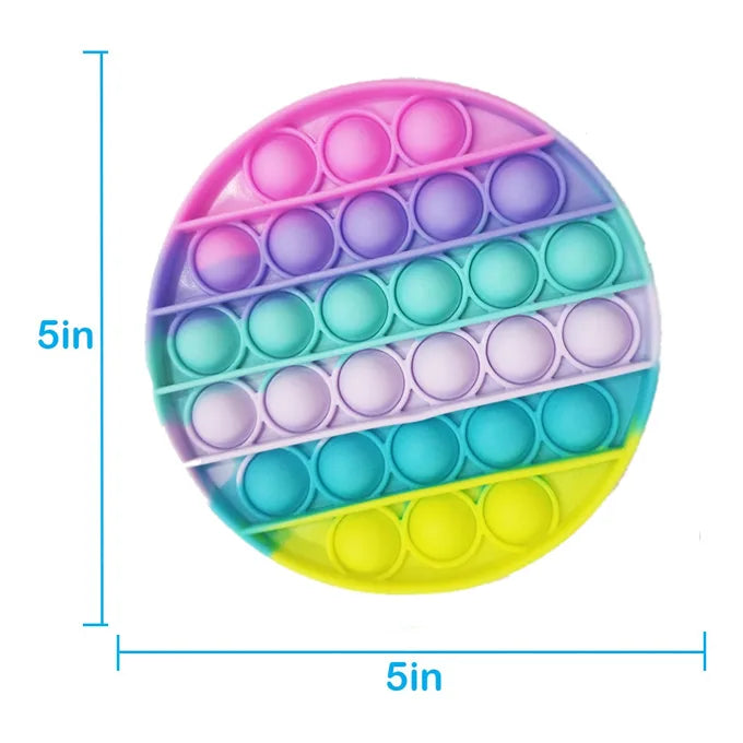 Push Pop Bubble Fidget Spinner Pop It Silicone Toy