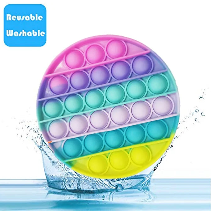Push Pop Bubble Fidget Spinner Pop It Silicone Toy