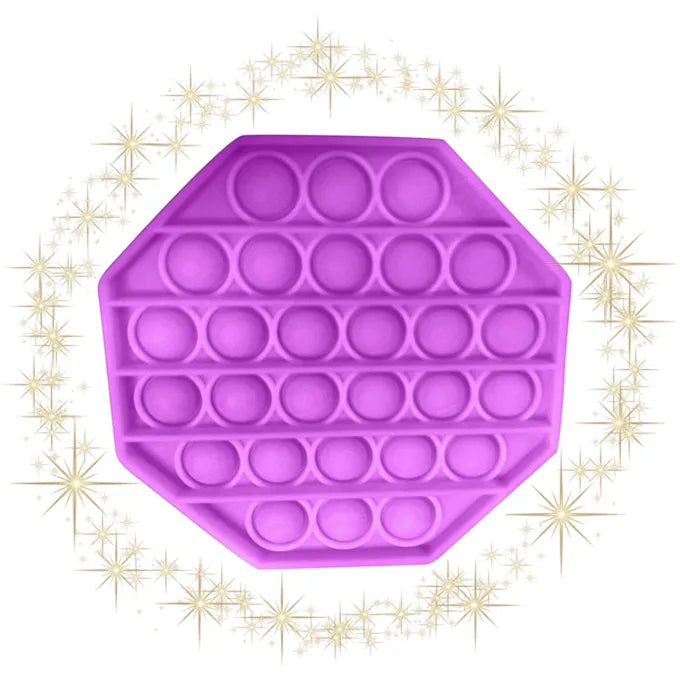 Push Pop Bubble Fidget Spinner Pop It Silicone Toy
