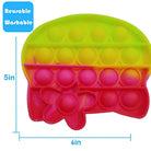 Push Pop Bubble Fidget Spinner Pop It Silicone Toy