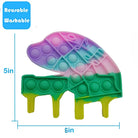 Push Pop Bubble Fidget Spinner Pop It Silicone Toy