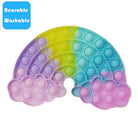 Push Pop Bubble Fidget Spinner Pop It Silicone Toy