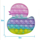 Push Pop Bubble Fidget Spinner Pop It Silicone Toy