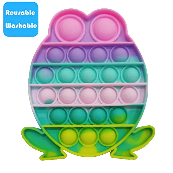Push Pop Bubble Fidget Spinner Pop It Silicone Toy