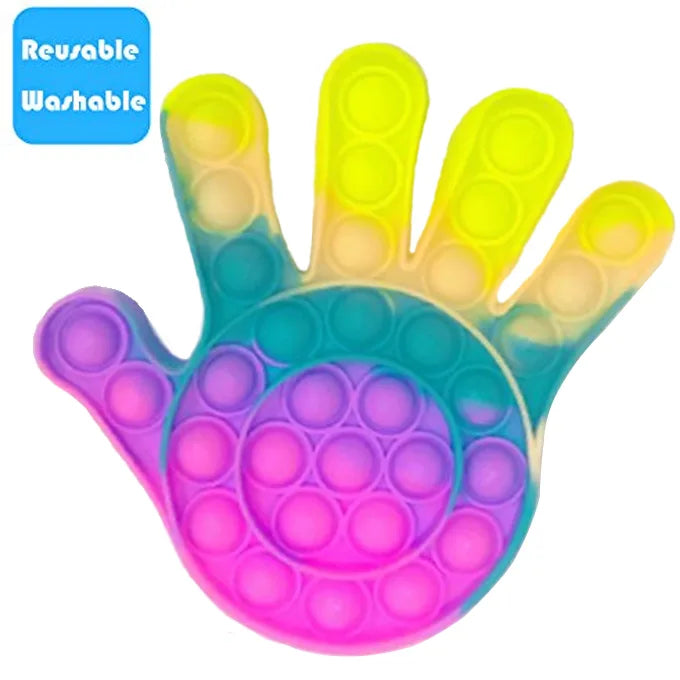 Push Pop Bubble Fidget Spinner Pop It Silicone Toy