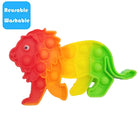 Push Pop Bubble Fidget Spinner Silicone Toy – Rainbow