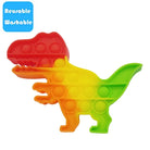 Push Pop Bubble Fidget Spinner Silicone Toy – Rainbow