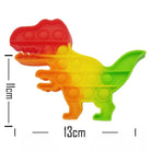 Push Pop Bubble Fidget Spinner Silicone Toy – Rainbow