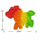 Push Pop Bubble Fidget Spinner Silicone Toy – Rainbow