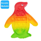 Push Pop Bubble Fidget Spinner Silicone Toy – Rainbow