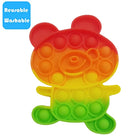 Push Pop Bubble Fidget Spinner Silicone Toy – Rainbow