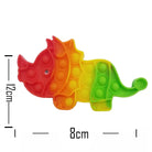 Push Pop Bubble Fidget Spinner Silicone Toy – Rainbow