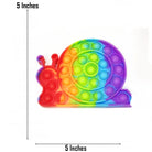 Push Pop Bubble Fidget Spinner Silicone Toy – Rainbow