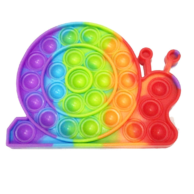 Push Pop Bubble Fidget Spinner Silicone Toy – Rainbow