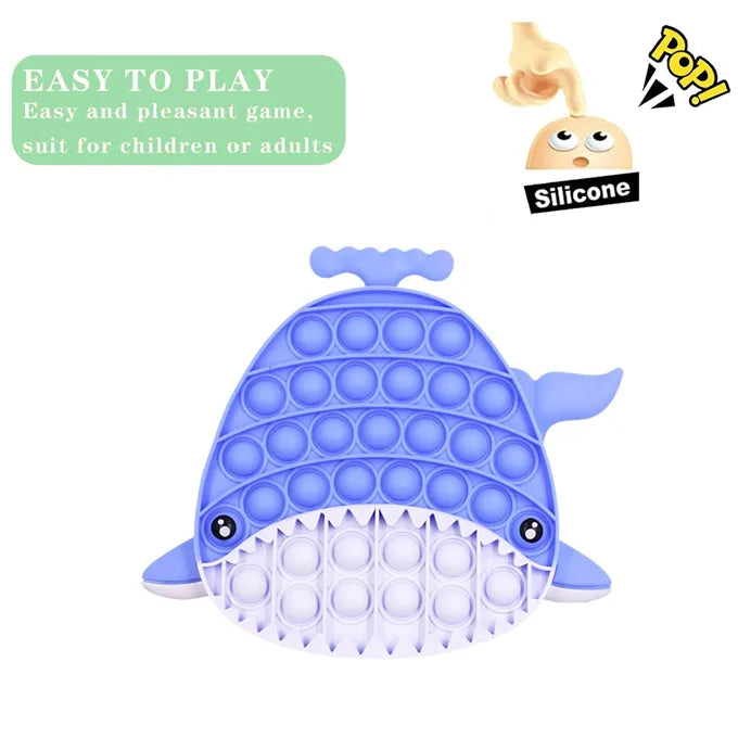 Push Pop Bubble Fidget Spinner Pop It Silicone Toy