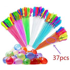 37pcs Bunch balloons Multicolor Fast Fill Water Balloons Bunch for Summer Outdoor Play Kids