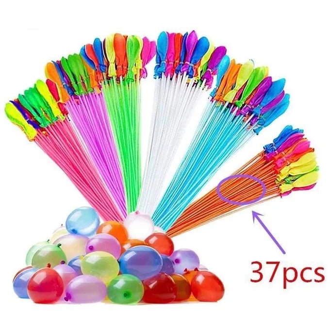 37pcs Bunch balloons Multicolor Fast Fill Water Balloons Bunch for Summer Outdoor Play Kids