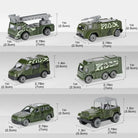 Die-Cast Transport Truck Vehicle Set for Kids Pack Of 6