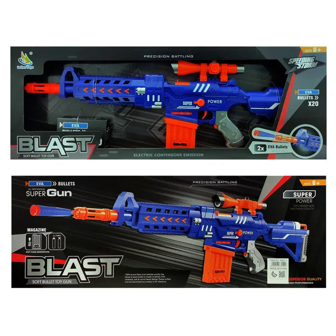 M16 Blaster Electric Nerf Machine Battery Operated Semi Auto Nerf Toy Gun With 20 Pcs Soft Darts