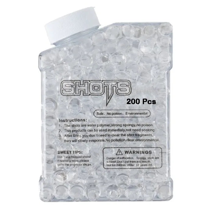 200 Pcs Growing Water Balls for Toy Gun Blaster – 7-8mm Crystal Gel Ball Darts