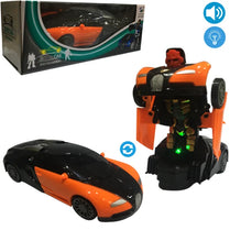 Transformer Bugatti Robot Car – Light & Music