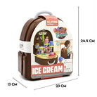 Ice Cream Gelateria Backpack Ice Cream Play House Set  34 Pieces