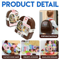 Ice Cream Gelateria Backpack Ice Cream Play House Set  34 Pieces