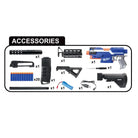 M416 Nerf Soft Darts Electric Toy Gun 95 cm – Multi Color
