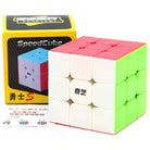 QiYi Warrior S 3×3 Sticker Less Speed Rubik’s Cube – Multi Color