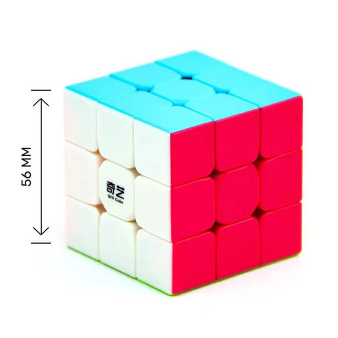 QiYi Warrior S 3×3 Sticker Less Speed Rubik’s Cube – Multi Color