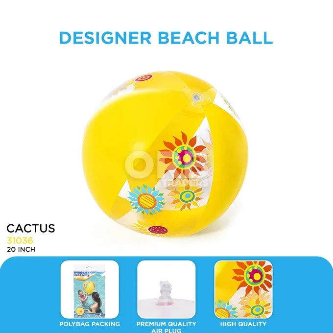Bestway Inflatable Designer Beach Ball – 20 inches