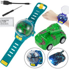 Mini Watch Remote Control Mickey Mouse Car 2.4GHz Rechargeable RC Car with Adjustable Strap