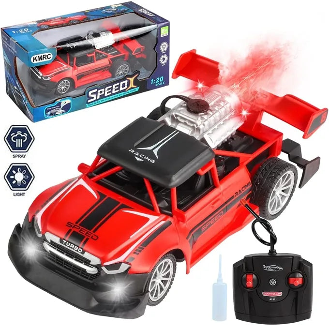 RC- Monster Car with Lights & Flame Spray Function Stunt Car – 1:20 Scale – Four Channel – Operated Battery