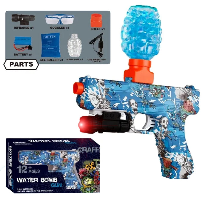 Electric Gel Blaster Rechargeable Electric Toy Gun - Blue