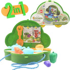 2 in 1 Happy Times Kitchen Theme Amusing Briefcase Car Set