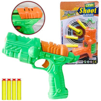 Air Dart Shooting Game Toy Gun Blaster with 4 Suction Darts