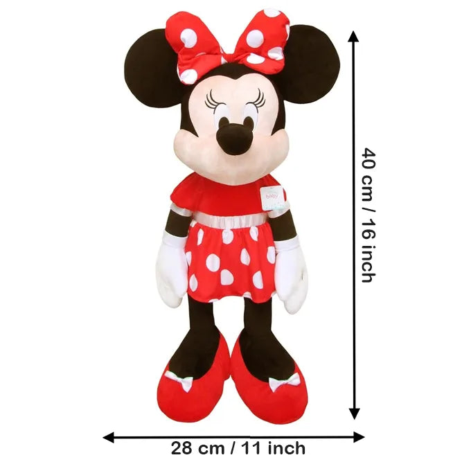 Minnie Mouse Stuffed Plush Companion Soft Toy for Girls - 16 Inches