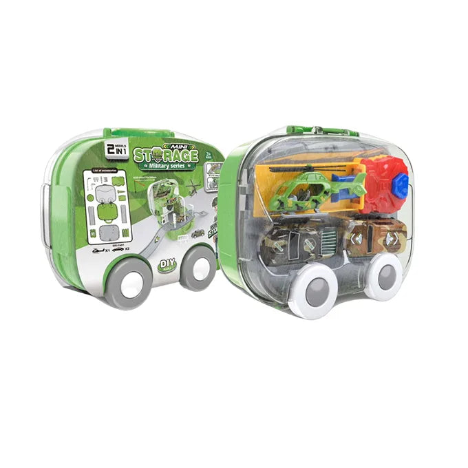 2 in 1 Mini Storage Military Series Army Key Power Cars with Storage Box Briefcase