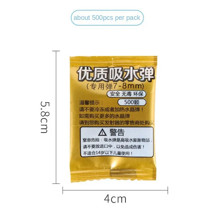 Pack of 5 – 2500 Gel Balls Refill (6–7mm, 500 Balls Per Pack)