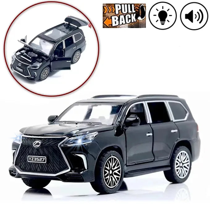 Lexus LX 570 1:36 Die-Cast Pull Back Model Car with Light, Music & Opening Doors