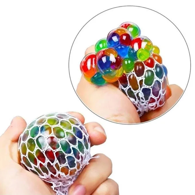 Mesh Squishy Balls Stress Relief Squeeze Grape Balls