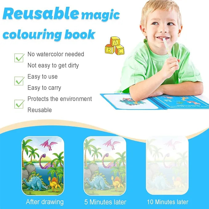 Reusable Magic Water Coloring Book - Mickey Mouse