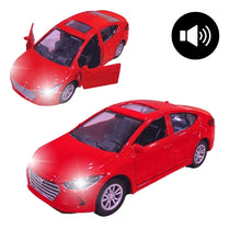 Hyundai Elantra 1:32 Die-Cast Model Car with Light, Sound & Opening Doors – 5 Inch