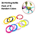3D Printing Doodle Pen Color Refills – Pack of 10 – Random Colors – 2.5 Meter Length