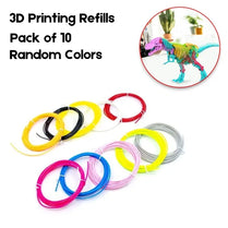 3D Printing Doodle Pen Color Refills – Pack of 10 – Random Colors – 2.5 Meter Length