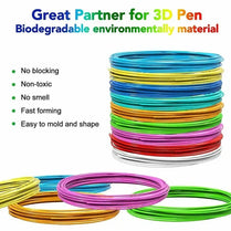 3D Printing Doodle Pen Color Refills – Pack of 10 – Random Colors – 2.5 Meter Length